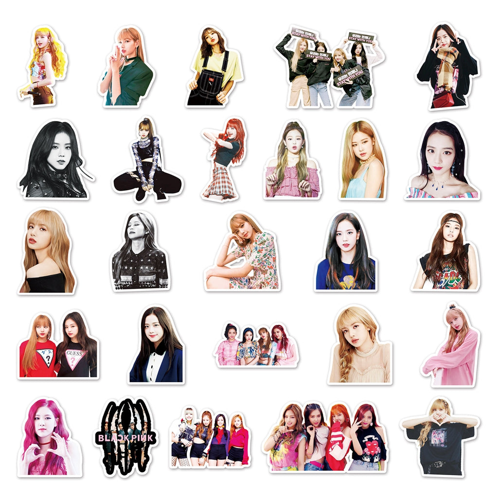 HASTHIP 52 Sheet BLACKPINK Sticker Figures Sticker Phone Case Sticker Decorative Stickers for Sketchbook, Music Album, Bicycle DIY Laptop Decoration Wall Decoration Skateboard Stickers HASTHIP 52 Sheet BLACKPINK Sticker Figures Sticker Phone Case Sticker Decorative Stickers for Sketchbook, Music Album, Bicycle DIY Laptop Decoration Wall Decoration Skateboard Stickers